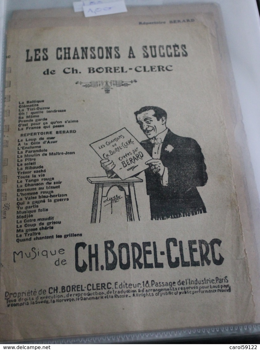 Partition De "Les Chansons à Succés" - Partitions Musicales Anciennes