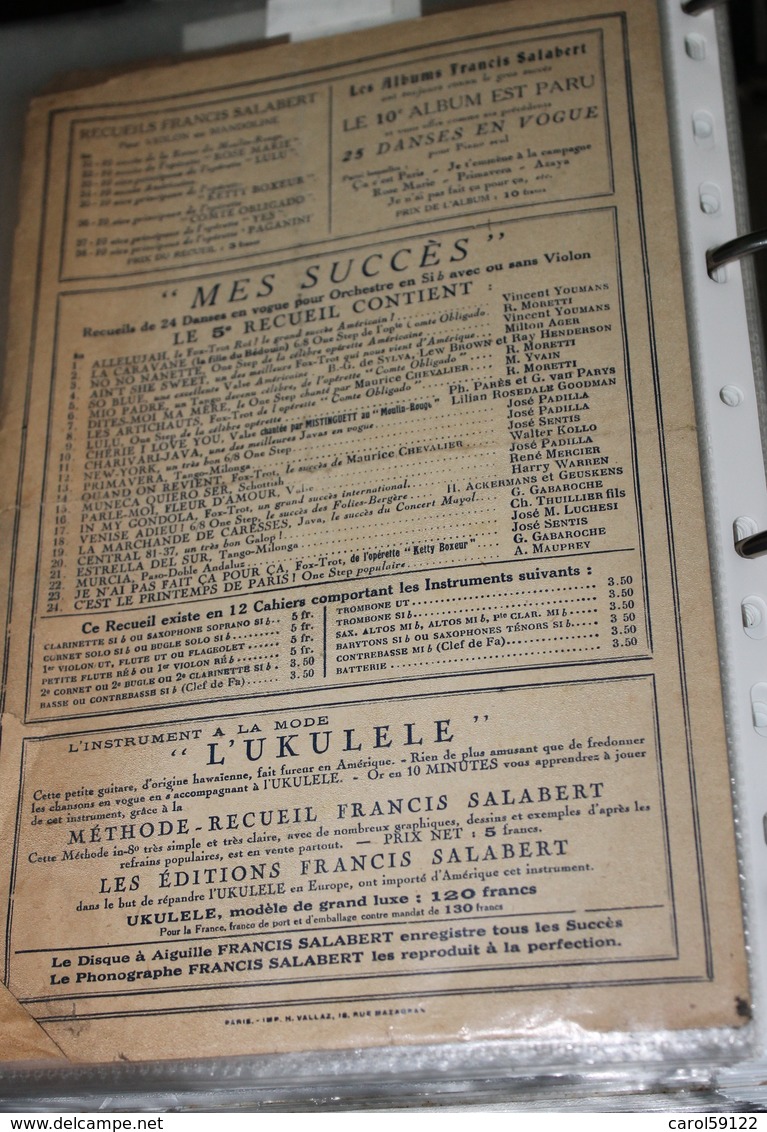 Partition De "La Fille Du Bédouin" - Partitions Musicales Anciennes