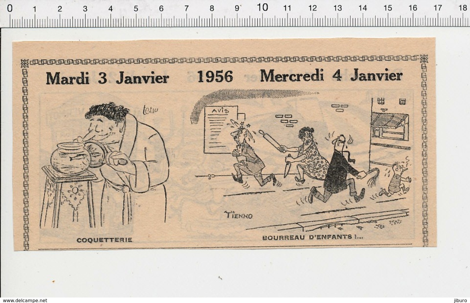 2 Scans Humour Bourreau D'enfant Rouleau à Pâtisserie Martinet Punition Soucoupe Volante Martiens Kiosque à Journaux222H - Non Classés