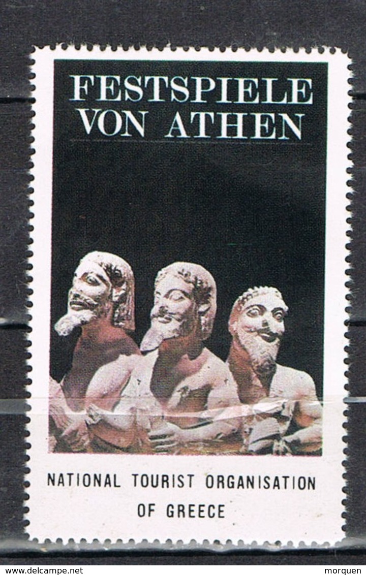 Viñeta, Label , Vignette GRECIA, Grece, Griechenland. Tourism, Turismo, ATENAS Festival ** - Variétés Et Curiosités