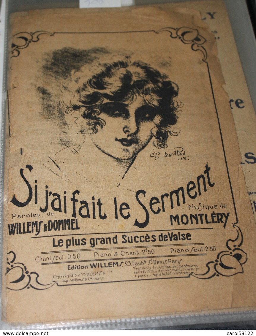 Partition De " Si J'ai Fait Le Serment" - Scores & Partitions