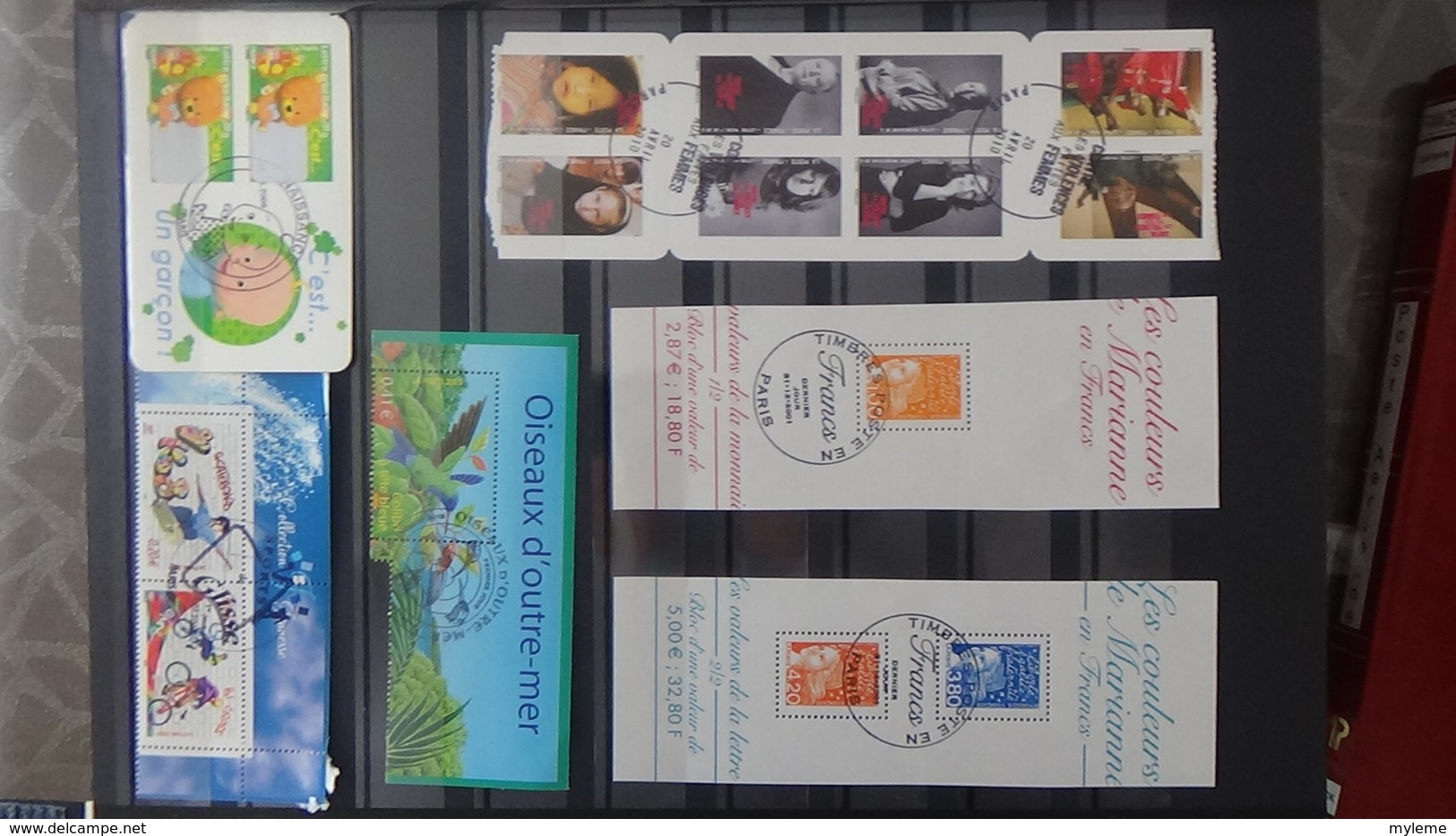 France Timbres, Blocs Et Carnets Avec Pour La Plupart, De Belles Oblitérations. A Saisir !!! - Collections (with Albums)