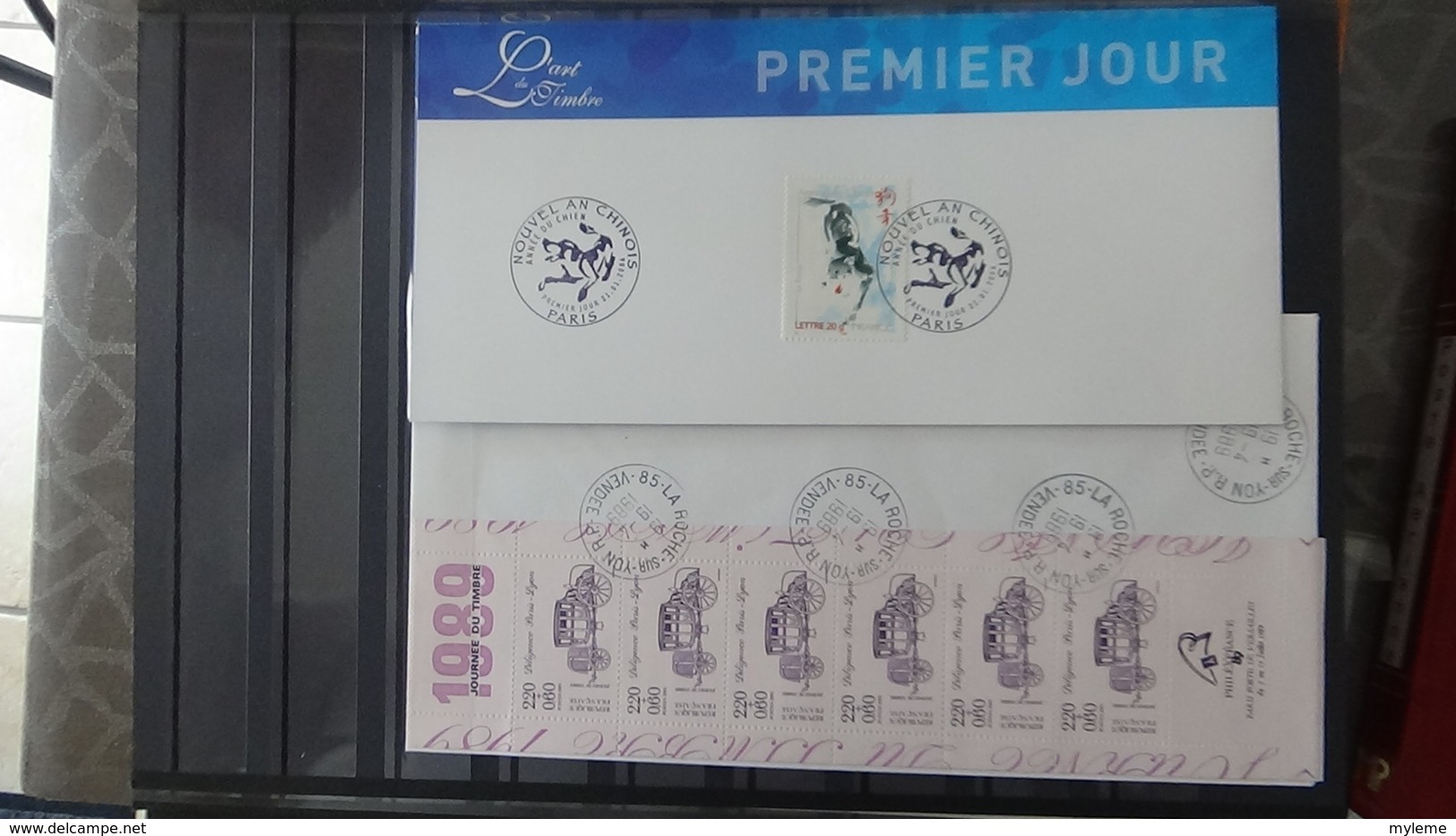 France timbres, blocs et carnets avec pour la plupart, de belles oblitérations. A saisir !!!