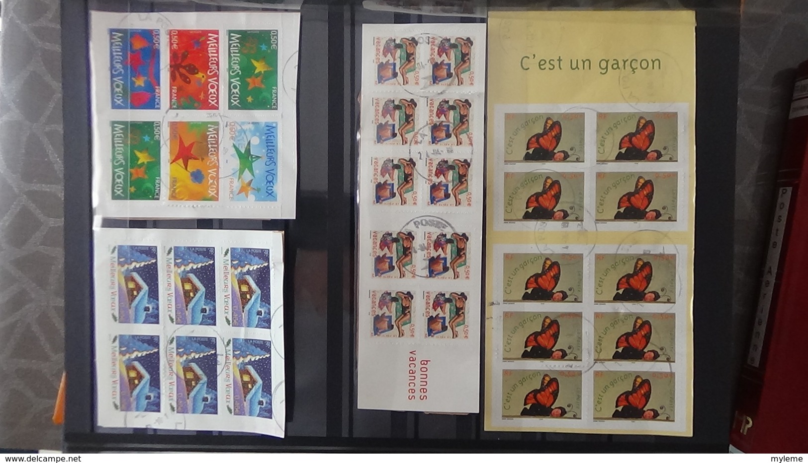 France timbres, blocs et carnets avec pour la plupart, de belles oblitérations. A saisir !!!