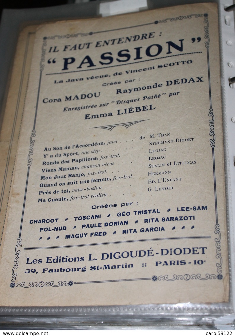 Partition De " Le Vieux Berger" - Partitions Musicales Anciennes