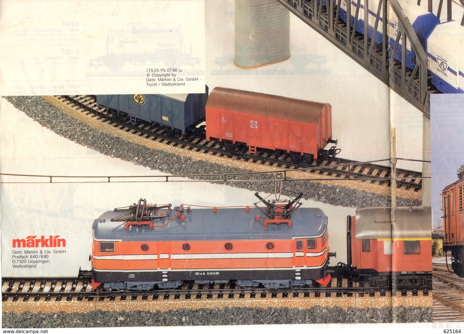 Catalogue MÄRKLIN 1986-87 Svenska Modeller Från Märklin-zusätzliche Blätter - En Suédois - Non Classés