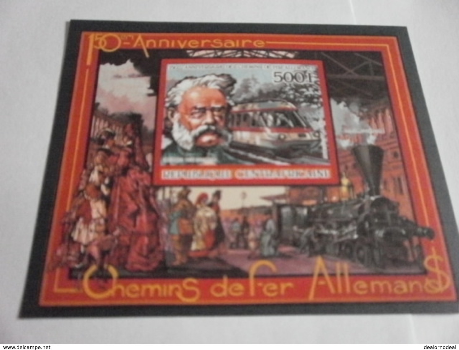 Miniature Sheet Imperf 150 Anniversary Werner Von Siemens - Zentralafrik. Republik