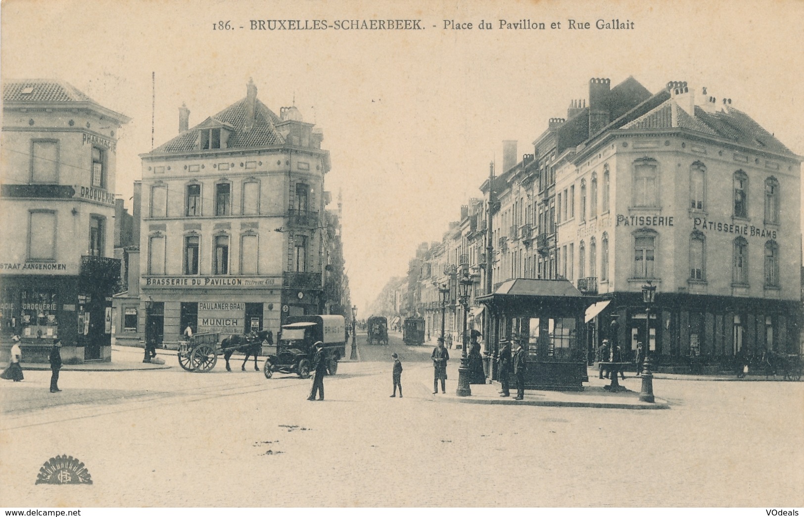 CPA - Belgique - Brussels - Bruxelles - Schaerbeek - Place Pavillon Et Rue Gallait - Schaarbeek - Schaerbeek