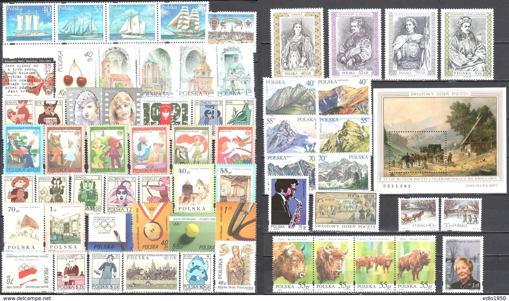 Poland 1996 - Year Set - MNH(**) - Ganze Jahrgänge