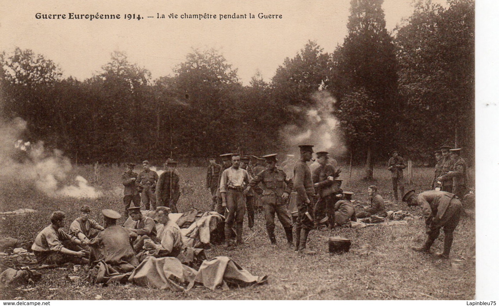 CPA Guerre 14 Européenne Grande La Vie Champêtre Pendant - Guerre 1914-18