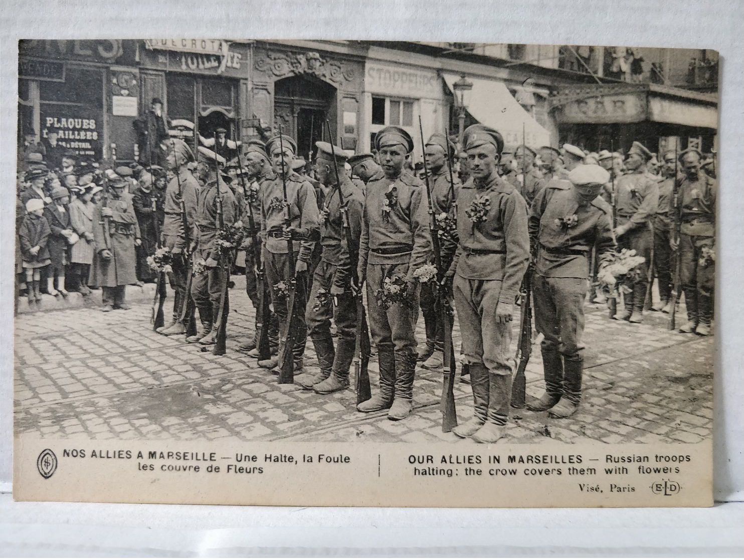 Nos Alliés à Marseille. Une Halte - Guerre 1914-18