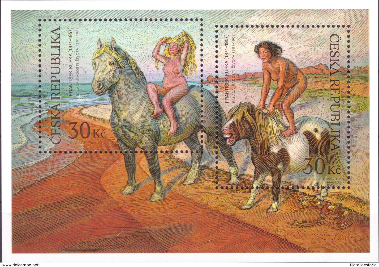 République Tchèque 2012 - MNH ** - Peinture - Michel Nr. Bloc 49 (cze020) - Neufs