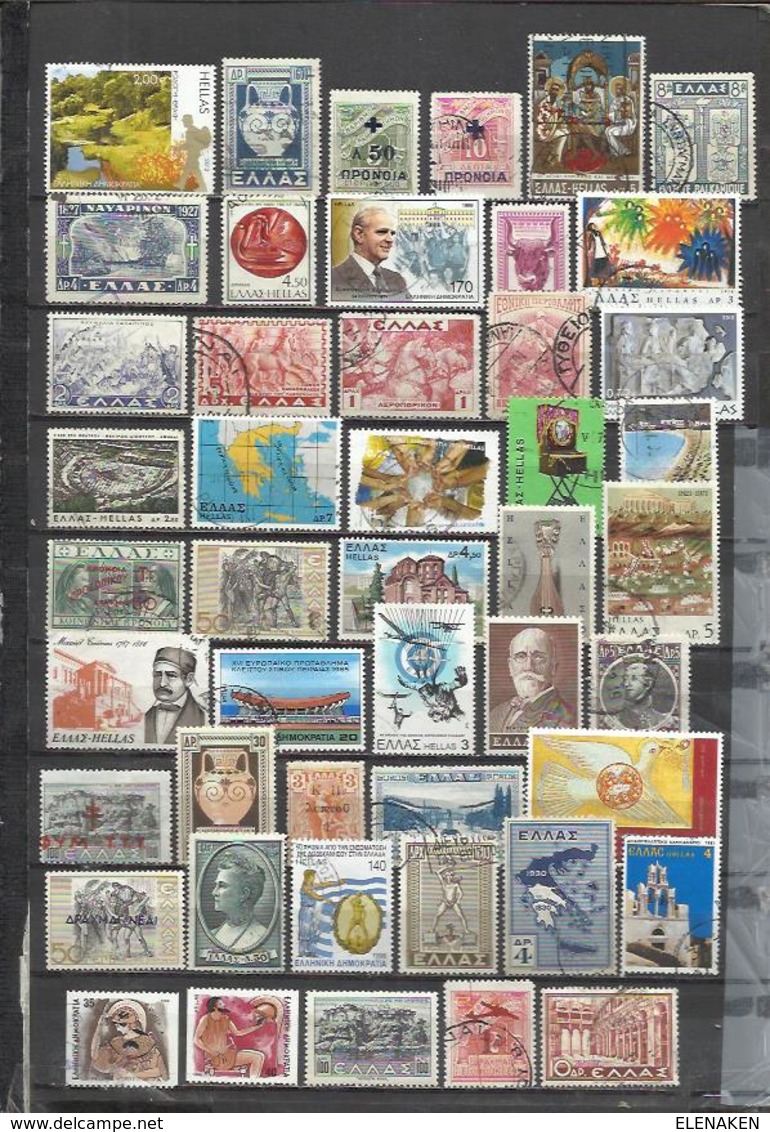 G174E-LOTE SELLOS GRECIA SIN TASAR,SIN REPETIDOS,ESCASOS. -GREECE STAMPS LOT WITHOUT PRICING WITHOUT REPEATED. -GRIECHEN - Lotes & Colecciones