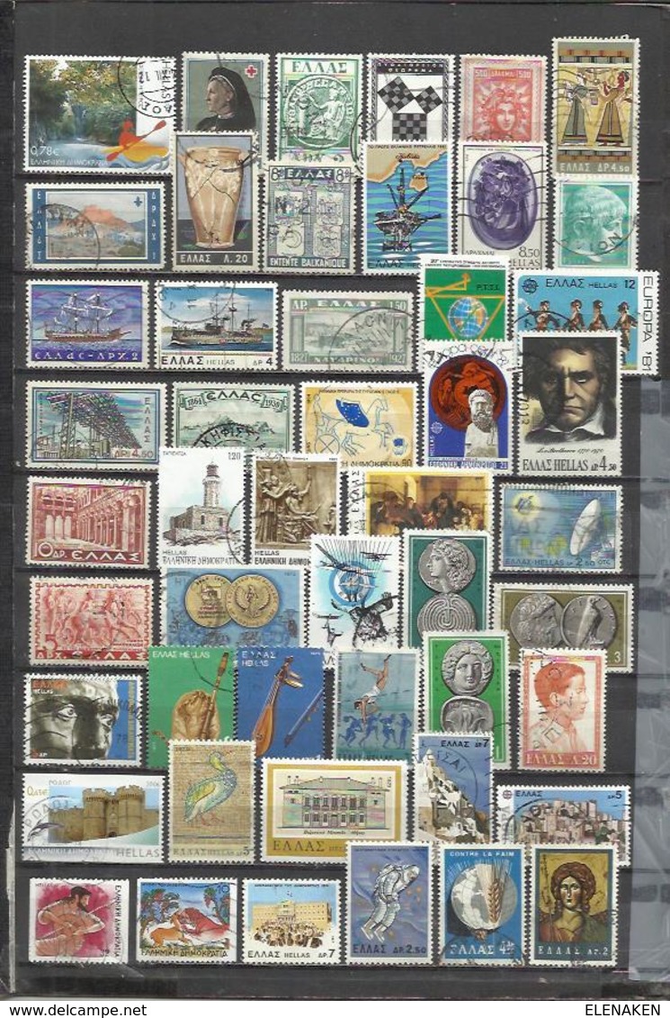 G174F-LOTE SELLOS GRECIA SIN TASAR,SIN REPETIDOS,ESCASOS. -GREECE STAMPS LOT WITHOUT PRICING WITHOUT REPEATED. -GRIECHEN - Lotes & Colecciones