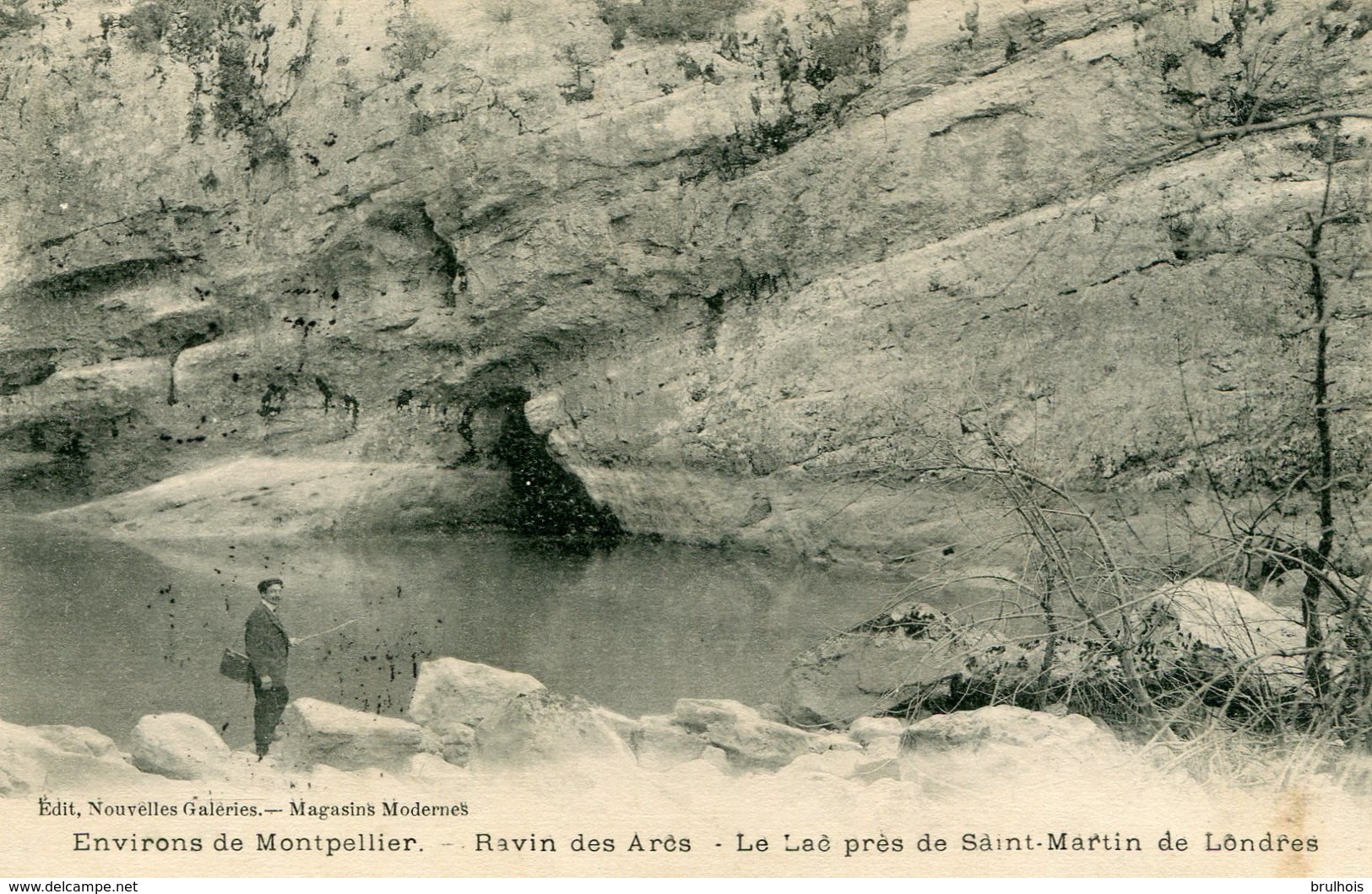 Cpa 34 Ravin Des Arcs -le Lac Prés De St Martin De Londres écrite Timbrée 1909 - Montpellier