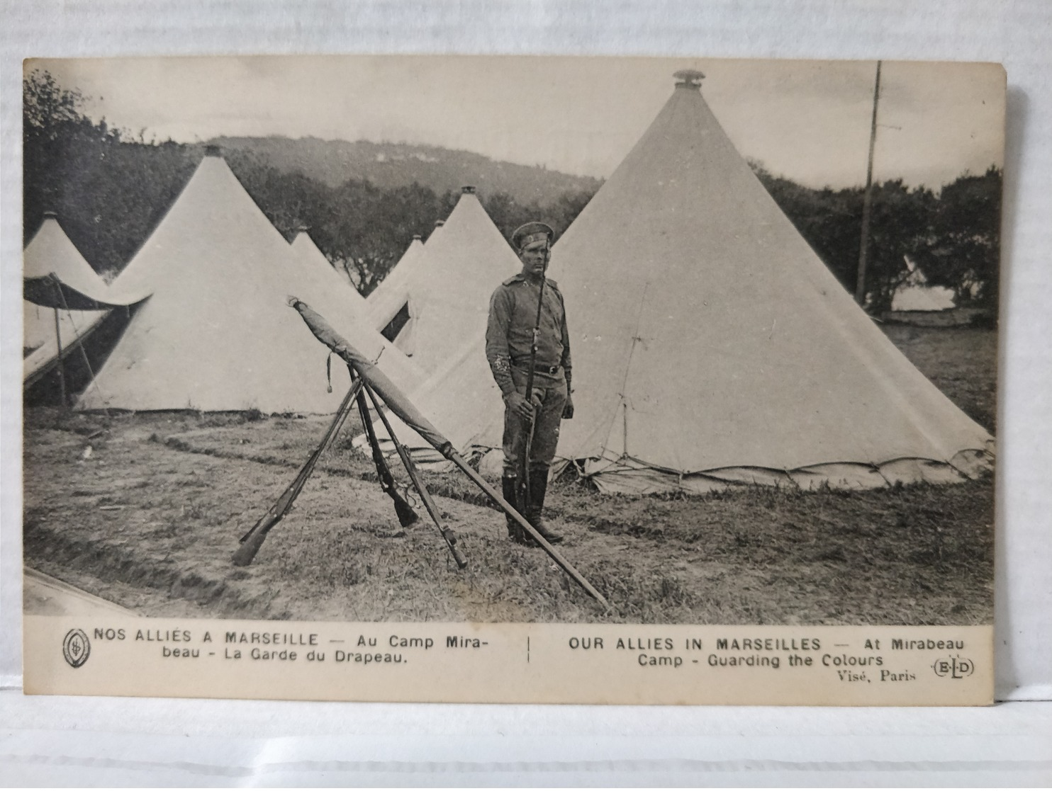 Nos Alliés à Marseille. Garde Du Drapeau - Guerre 1914-18