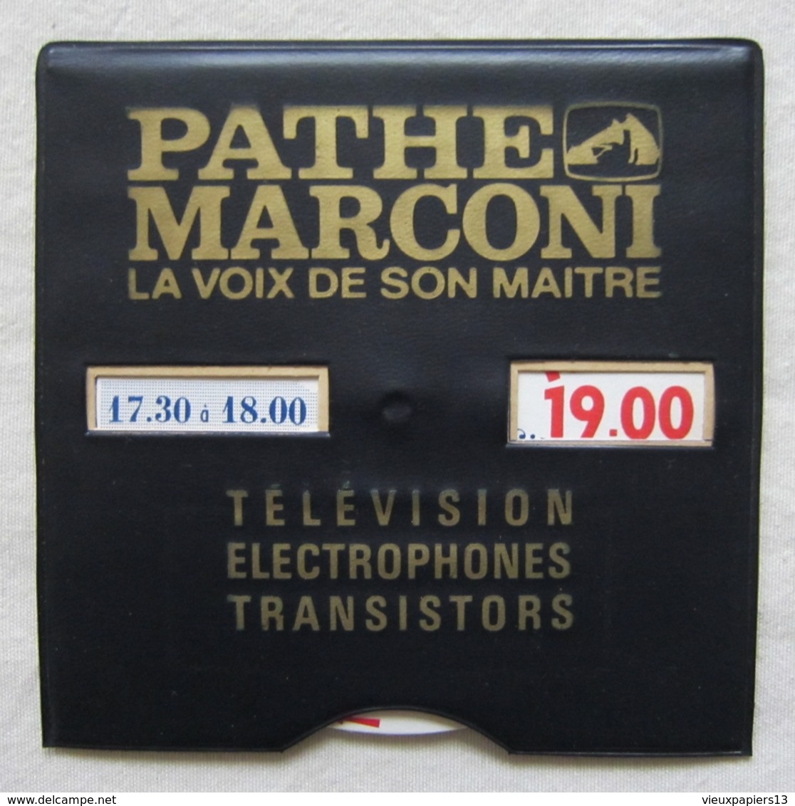 Disque De Stationnement Vintage Publicitaire PATHE MARCONI Vaucluse SORGUES Electric Radio Peytier - 1960s - Voitures