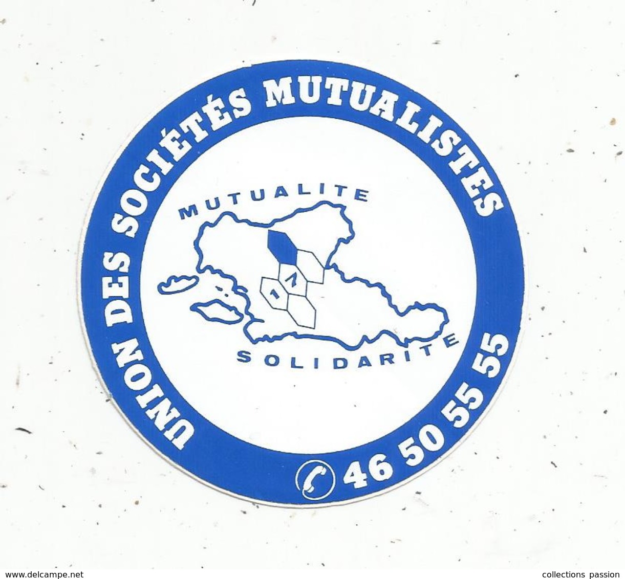 Autocollant , Union Des Sociétés Mutualistes - Adesivi