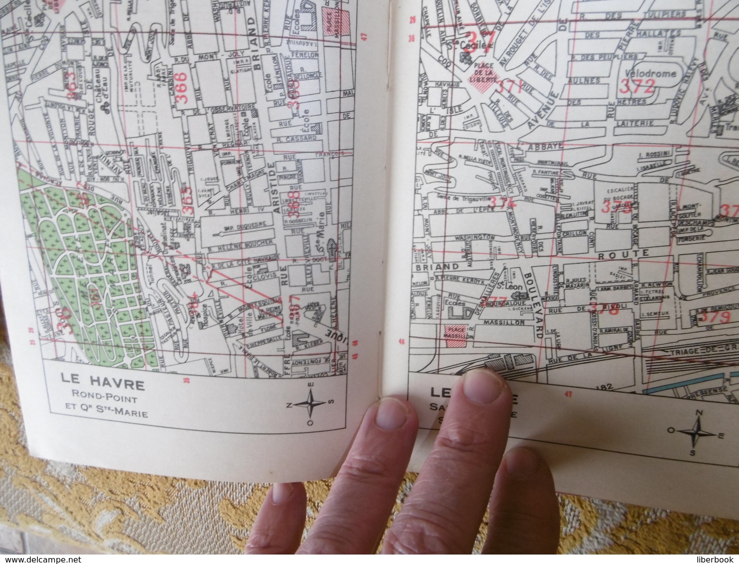 MICAUX : LE HAVRE En POCHE 1949 , PLAN GUIDE Avec Répertoire Des Rues - Normandie