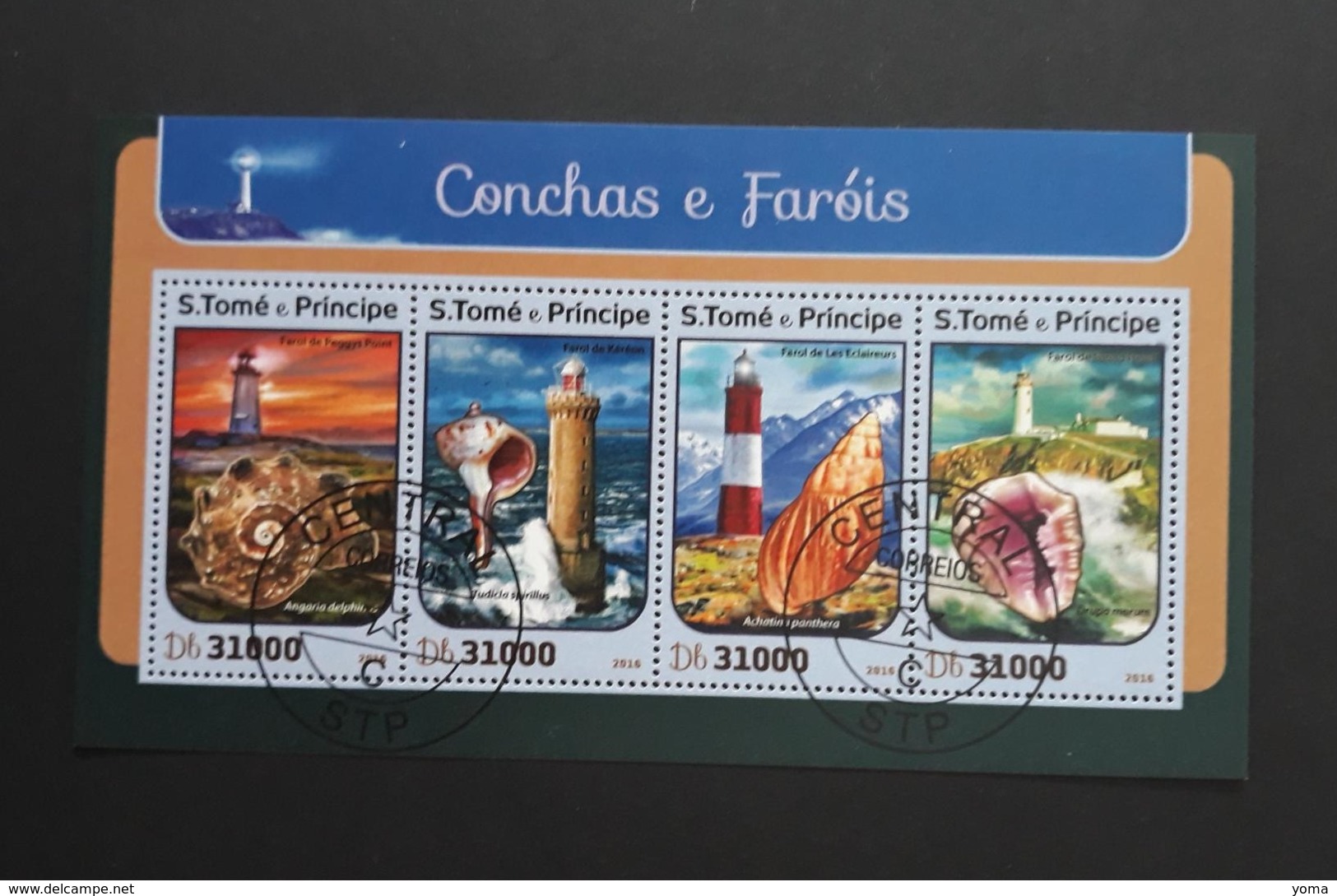 N° 5439 à 5442       Phares Et Coquillages  -  Oblitérés - Sao Tome Et Principe