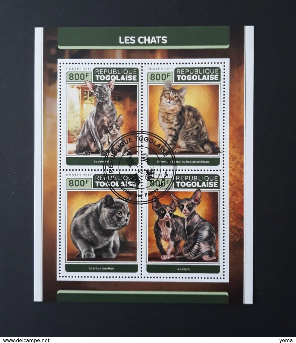 N° 5654 à 5657       Les Chats  -  Oblitérés - Togo (1960-...)