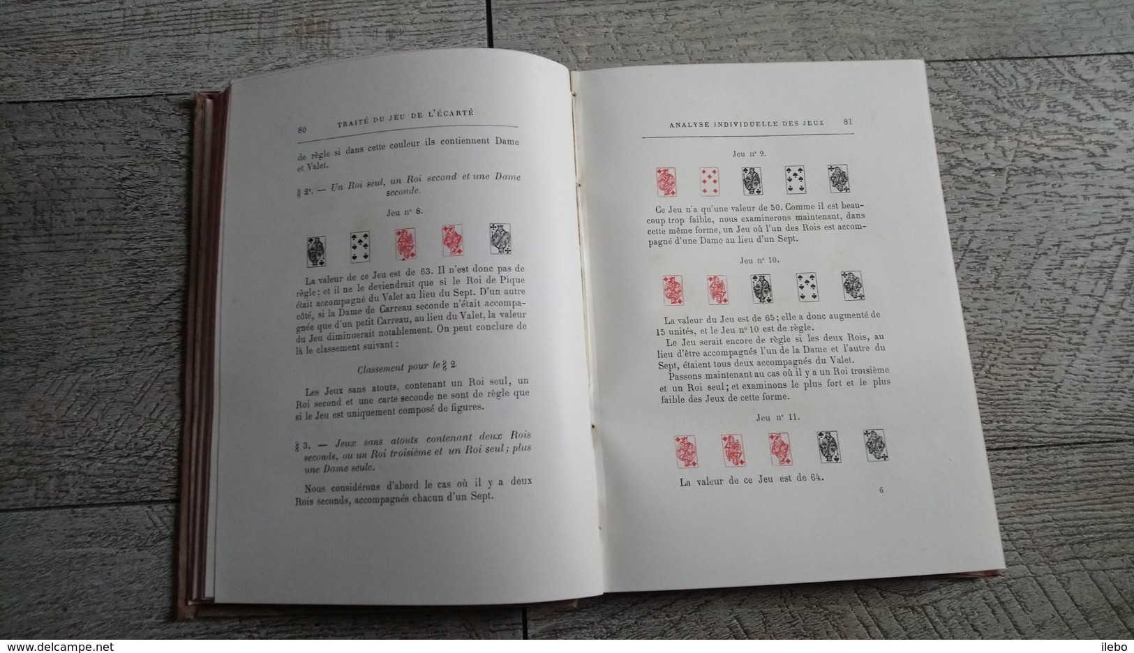 Traité Mathématique De L'écarté De émile Dormoy 1887 Préface De Francisque Sarcey Jeu De Cartes - Jeux De Société