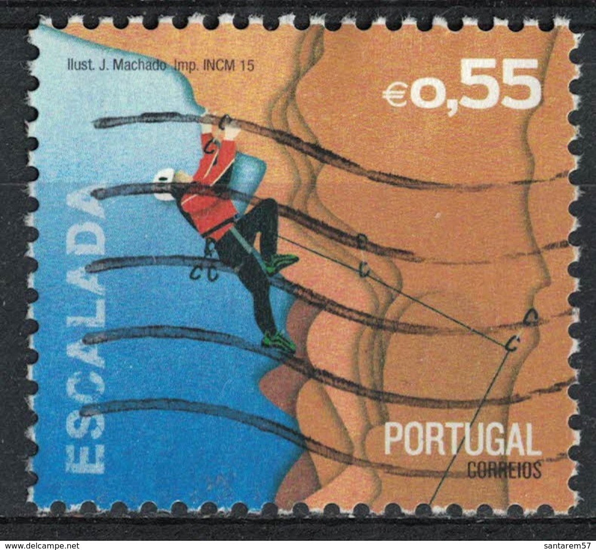 Portugal 2015 Oblitéré Used Sports Extrêmes Escalade SU - Oblitérés