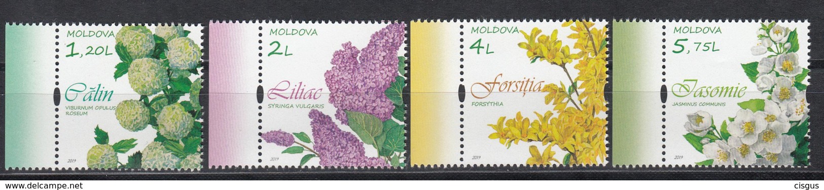 Moldova Moldawien MNH** 2019  Mi 1088-91 Best Flowering Shrubs - Moldawien (Moldau)