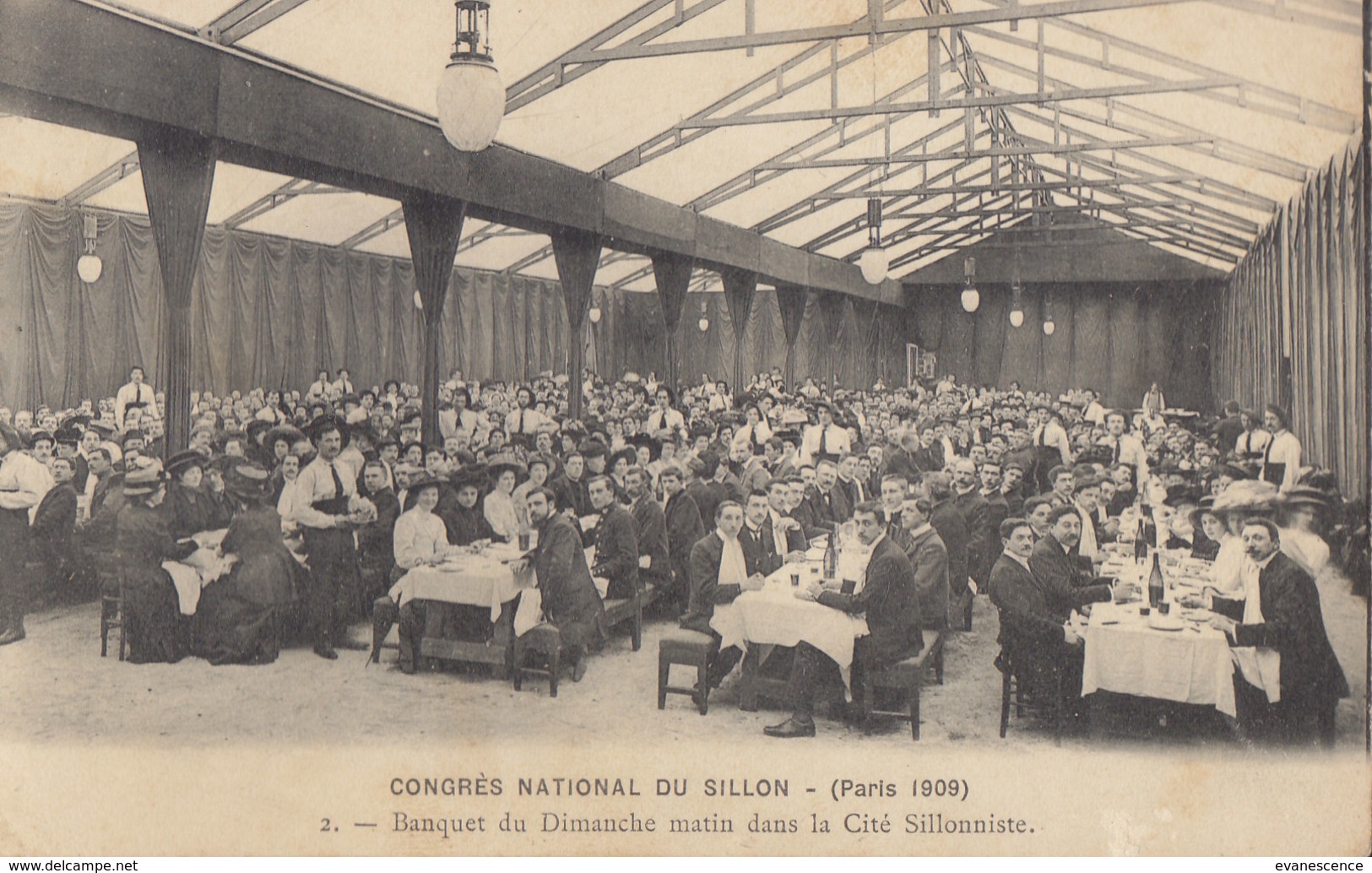 PARIS 1909 / CONGRES NATIONAL DU SILLON / Petit Manque Angle     /// REF  MAI .19 /// N° 8801 - Autres & Non Classés