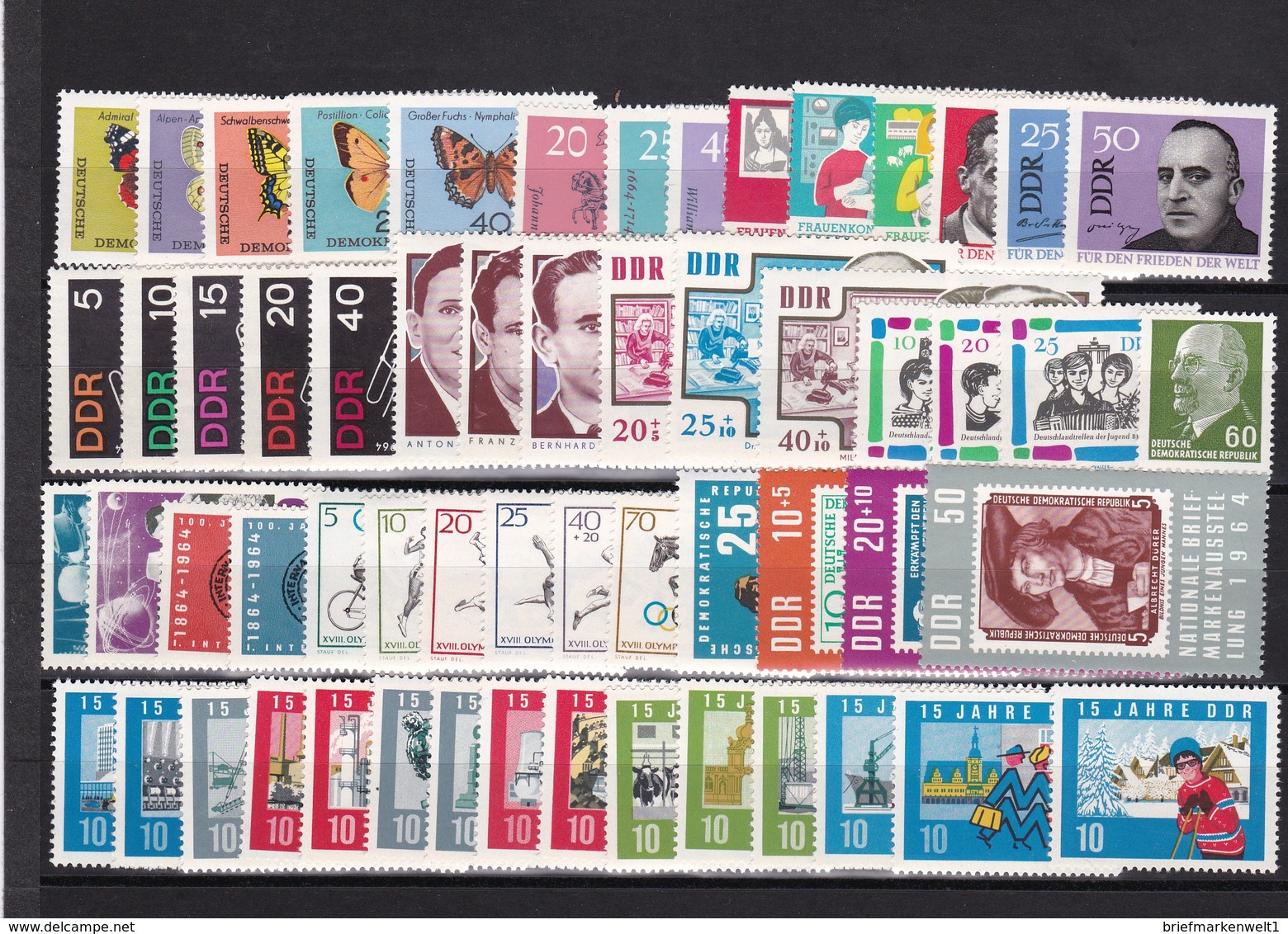 (208) DDR, Fast Kpl. Jahrgang 1964** - Unused Stamps