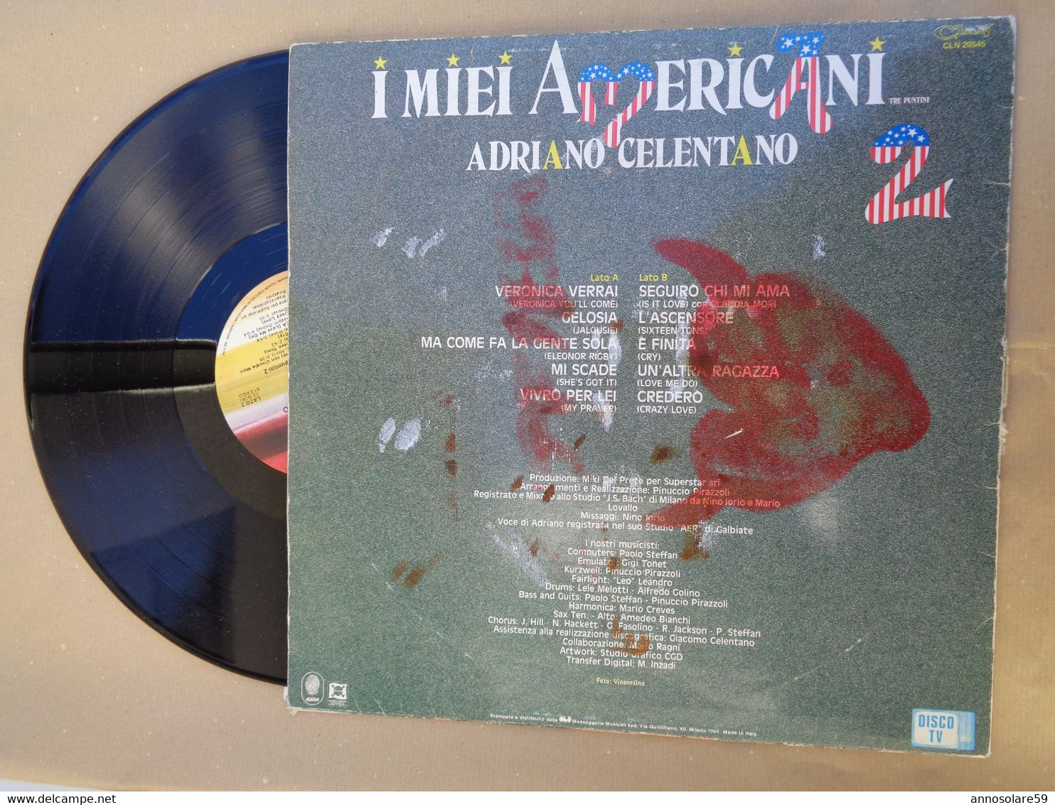 DISCO 33 GIRI LP "ADRIANO CELENTANO" I MIEI AMERICANI - LEGGI - Altri - Musica Italiana