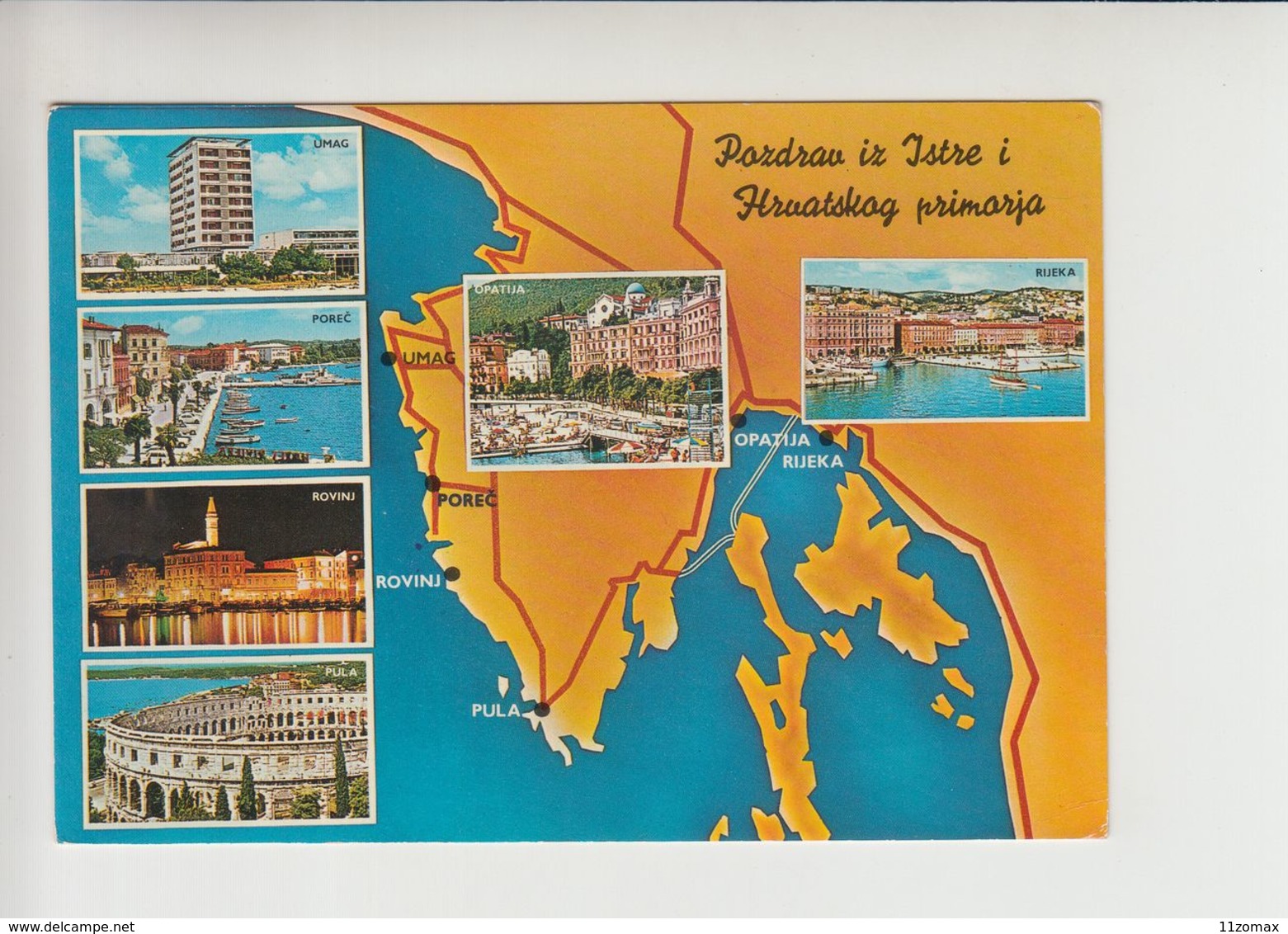 FLAM UMAG " GRAND HOTEL ADRIATIC A***** ..." 1971 Nice Cancelation (fl456) Istra Istria - Covers & Documents