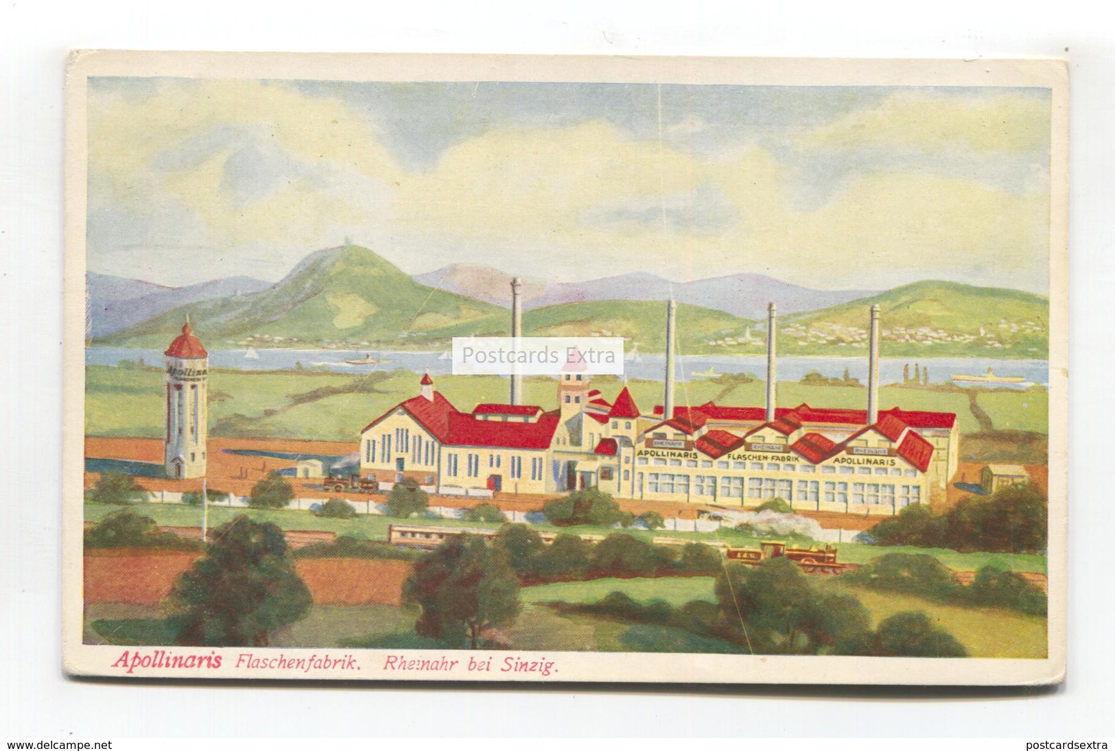 Rheinahr Bei Sinzig - Appollinaris Flaschenfabrik, Bottle Factory - Old Germany Postcard - Remagen