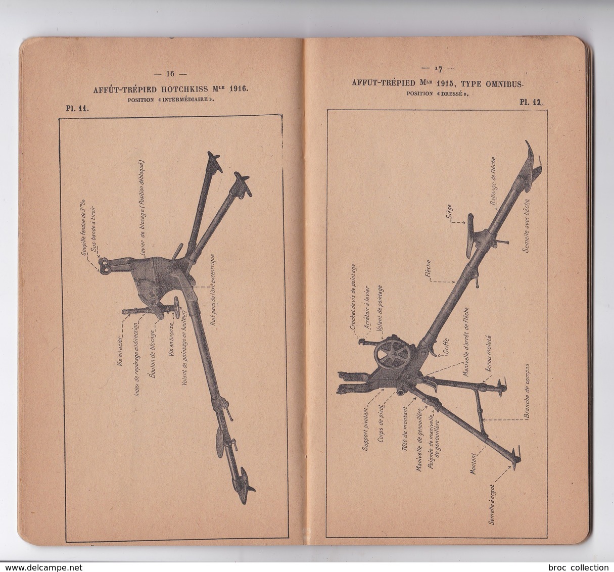 Instruction Provisoire Pour Les Unités De Mitrailleuses D'infanterie Du 1er Octobre 1920. 3e Partie, Matériel, Planches - Français