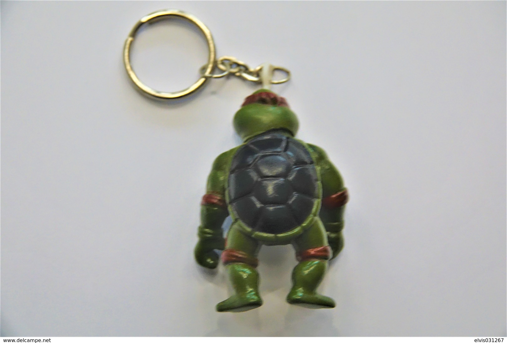 Vintage KEYCHAIN : NINJA TURTLE DONATELLO - RaRe - 1980's - Porte-cles - Porte-clefs