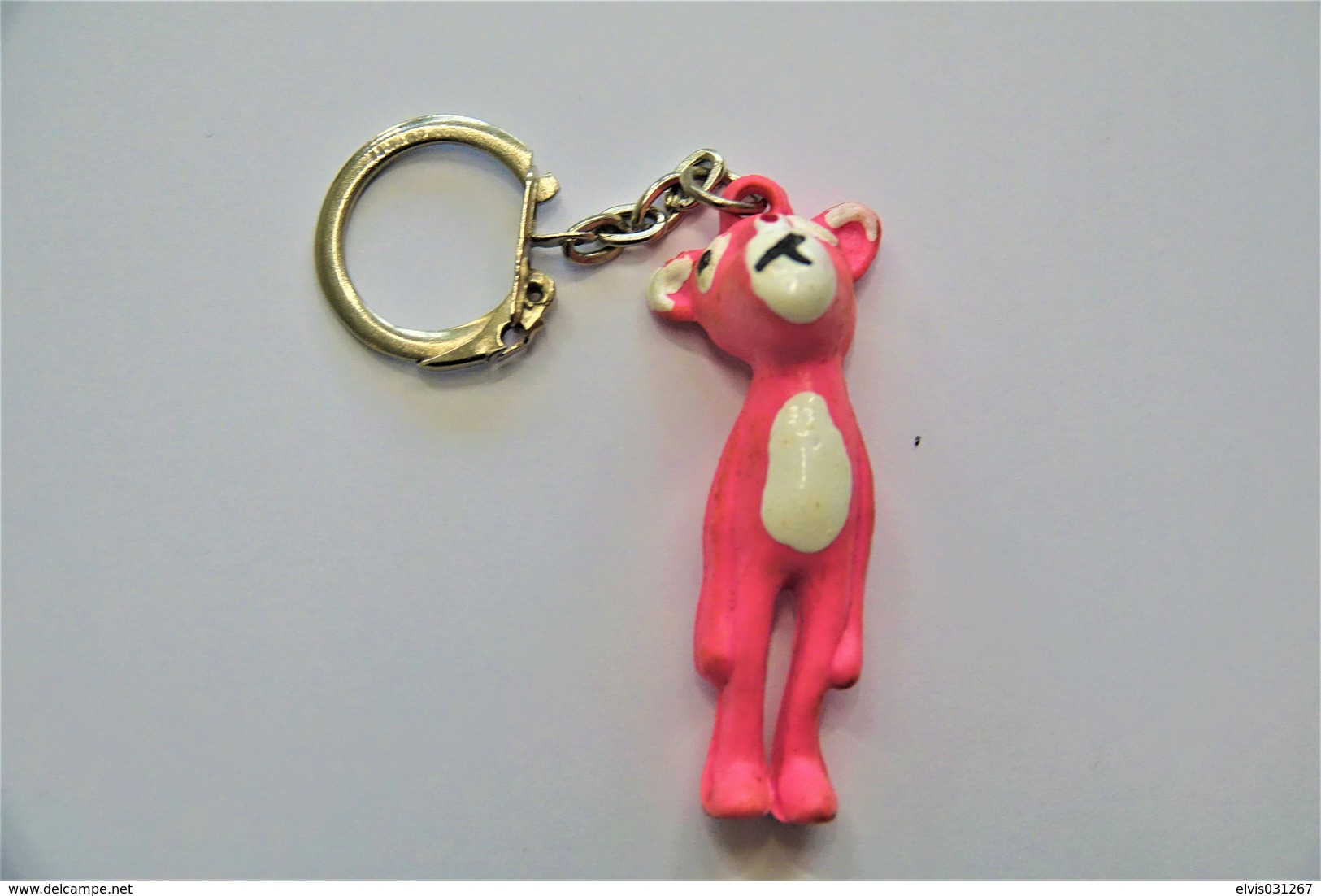 Vintage KEYCHAIN : PINK PANTHER - RaRe - 1980's - Porte-cles - Porte-clefs