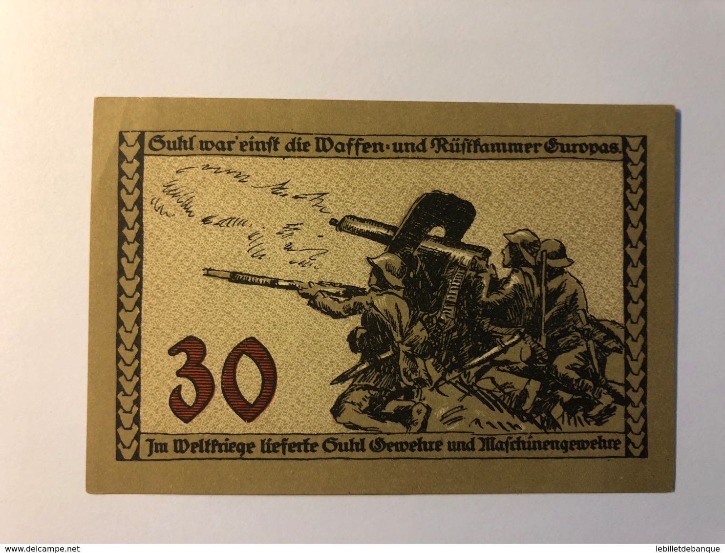 Allemagne Notgeld Suhl 30 Pfennig - Collections