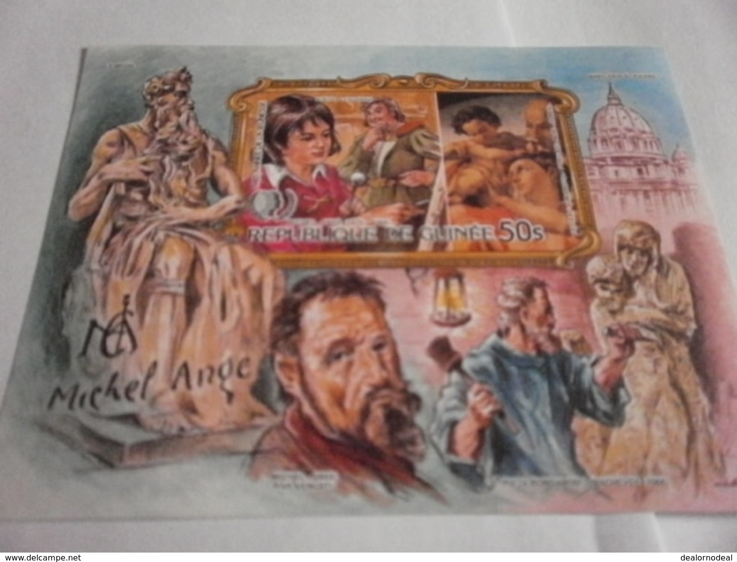 Miniature Sheet Imperf St Peters Basilica Rome - Guinea (1958-...)