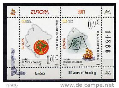 Montenegro / Crne Gore 2007 Block/bloc EUROPA ** - 2007