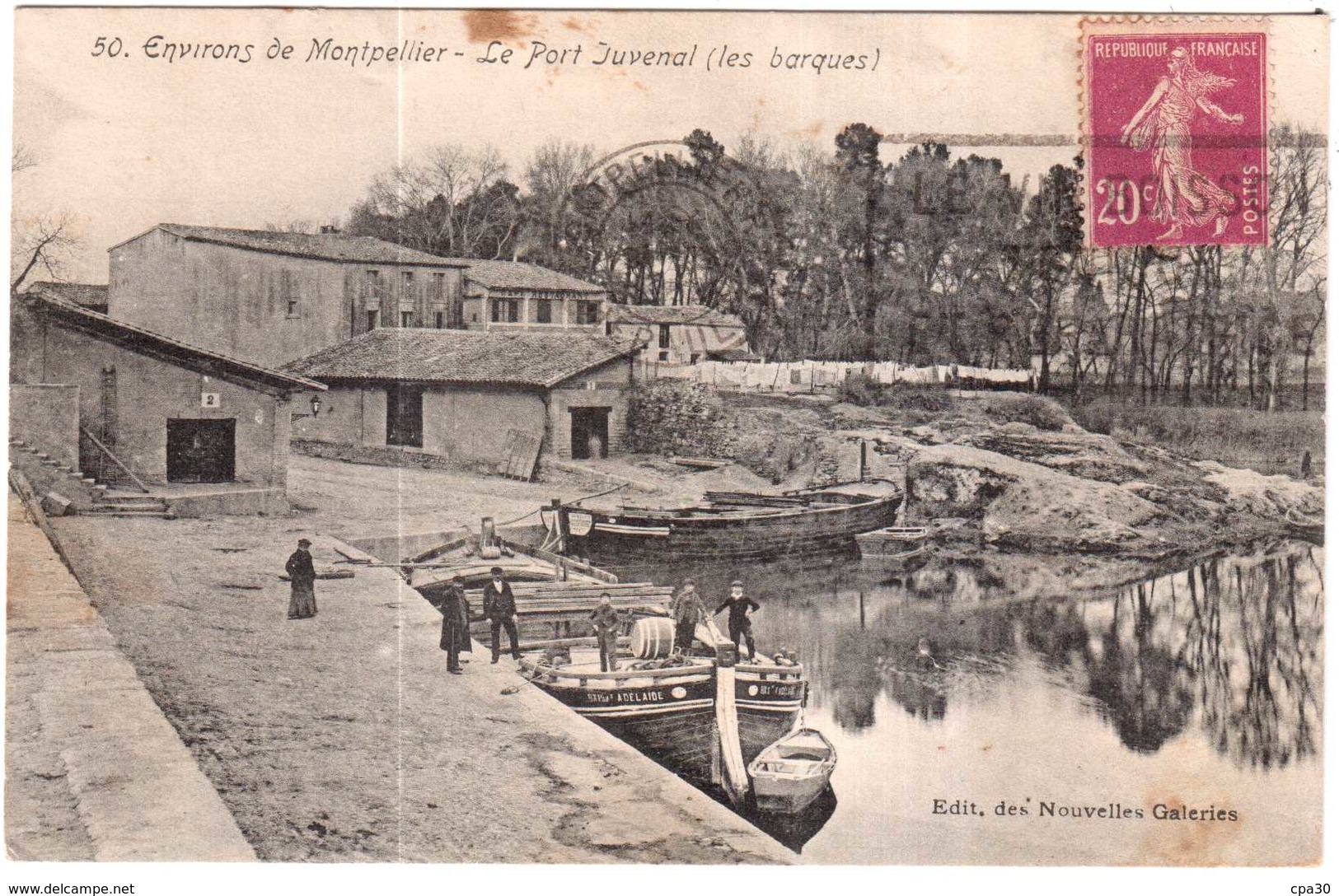 CPA HERAULT.ENVIRONS DE MONTPELLIER.LE PORT JUVENAL.LES BARQUES - Castelnau Le Lez