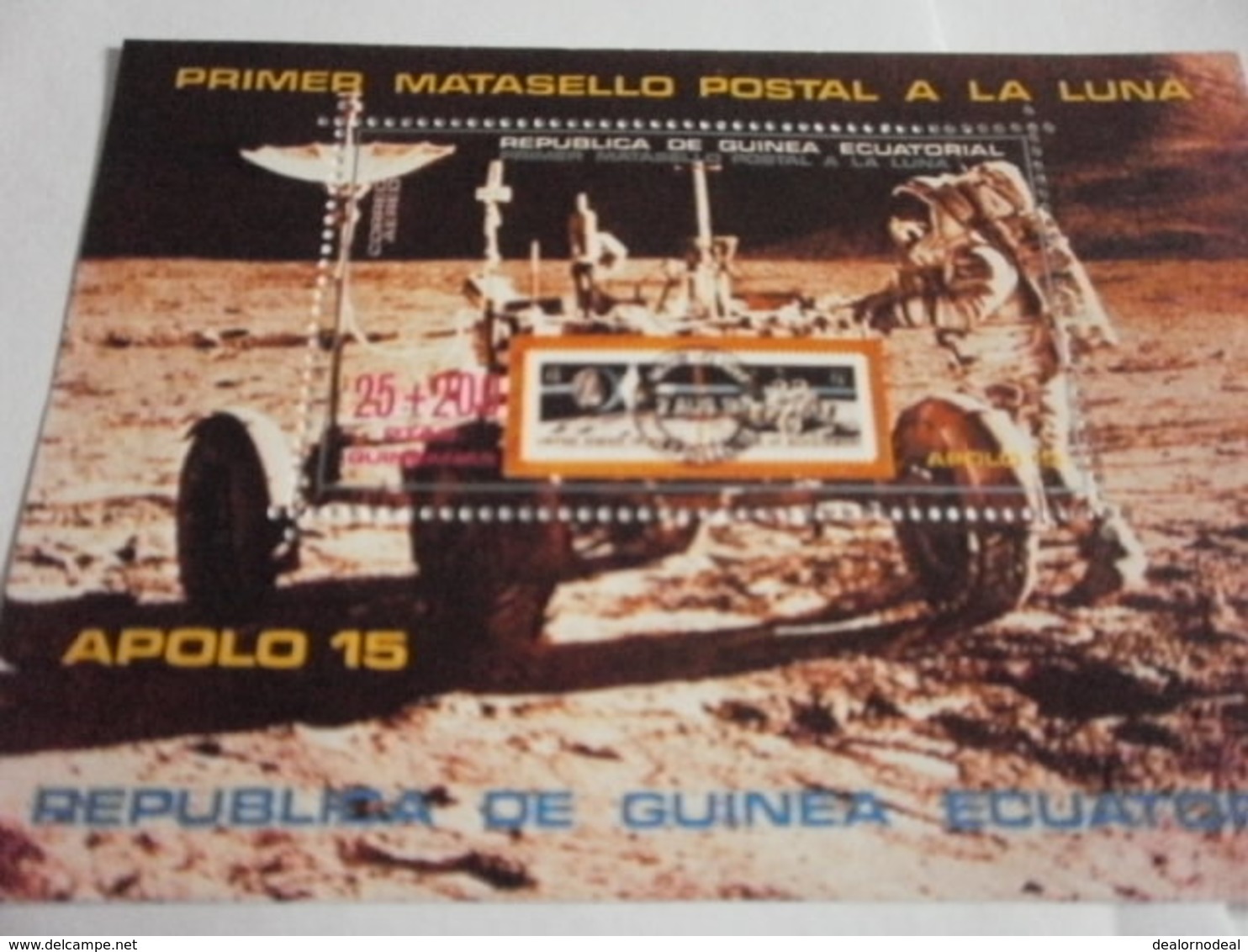 Miniature Sheet Perf Apollo 15 Space Exploration - Equatorial Guinea