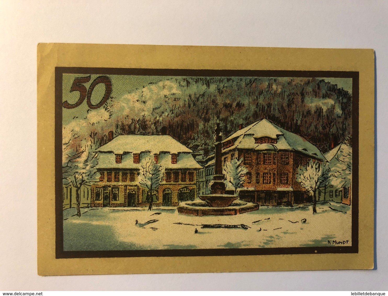 Allemagne Notgeld Suhl 50 Pfennig - Collections