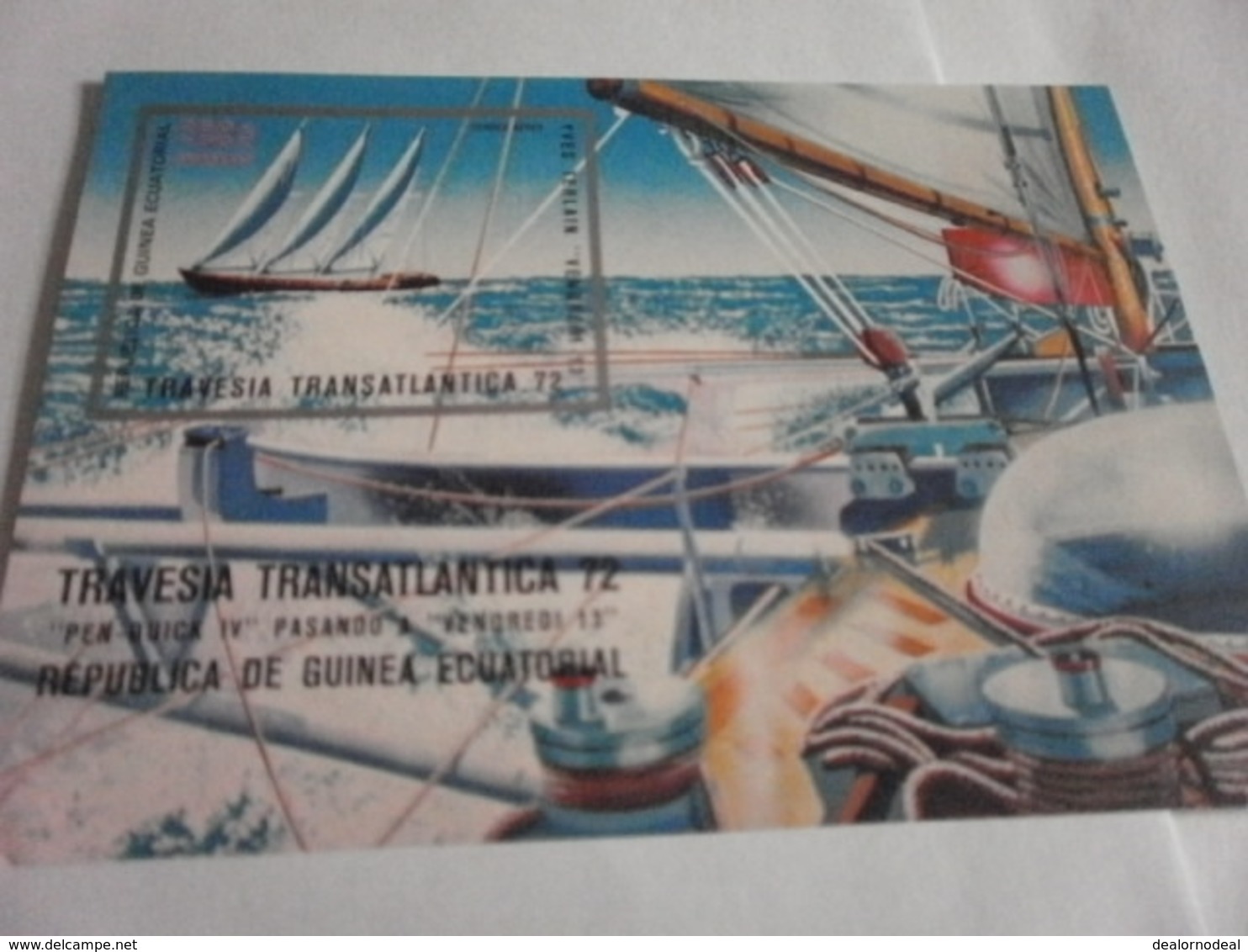 Miniature Sheet Imperf Transatlantic Travel - Equatorial Guinea