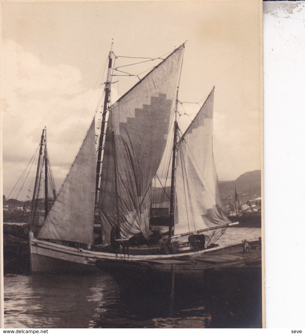 VIGO 1932 PORTUGAL Bateau De Pèche  Amateur Format Environ 7,5 Cm X 5,5 Cm - Luoghi