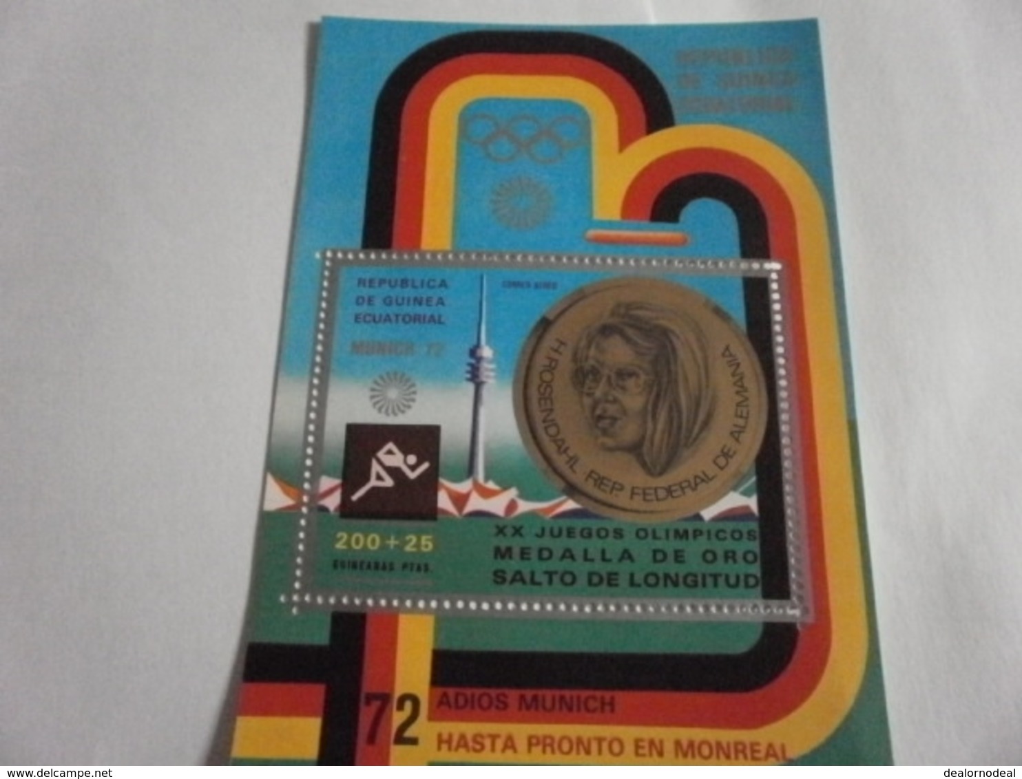Miniature Sheet Perf 1972 Munich Olympics Germany - Equatorial Guinea