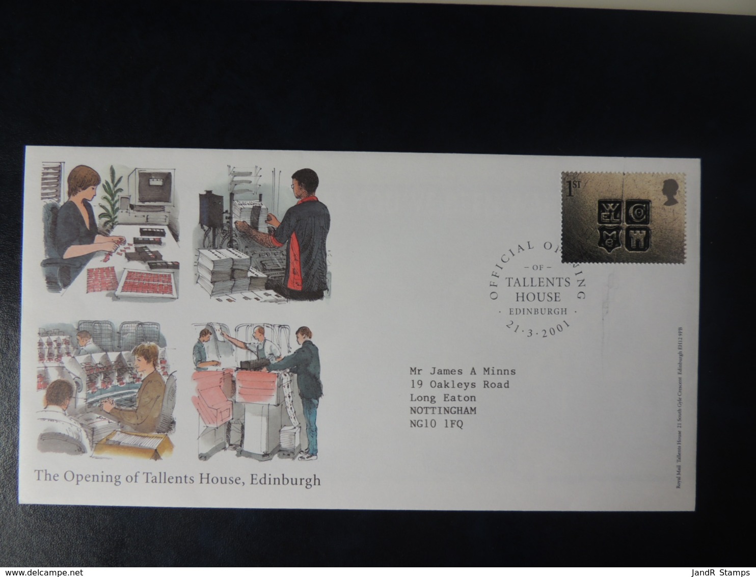 GB 2001 FDC - Tallents House The Opening Tallents Postmark Postal Offices - 2001-10 Ediciones Decimales