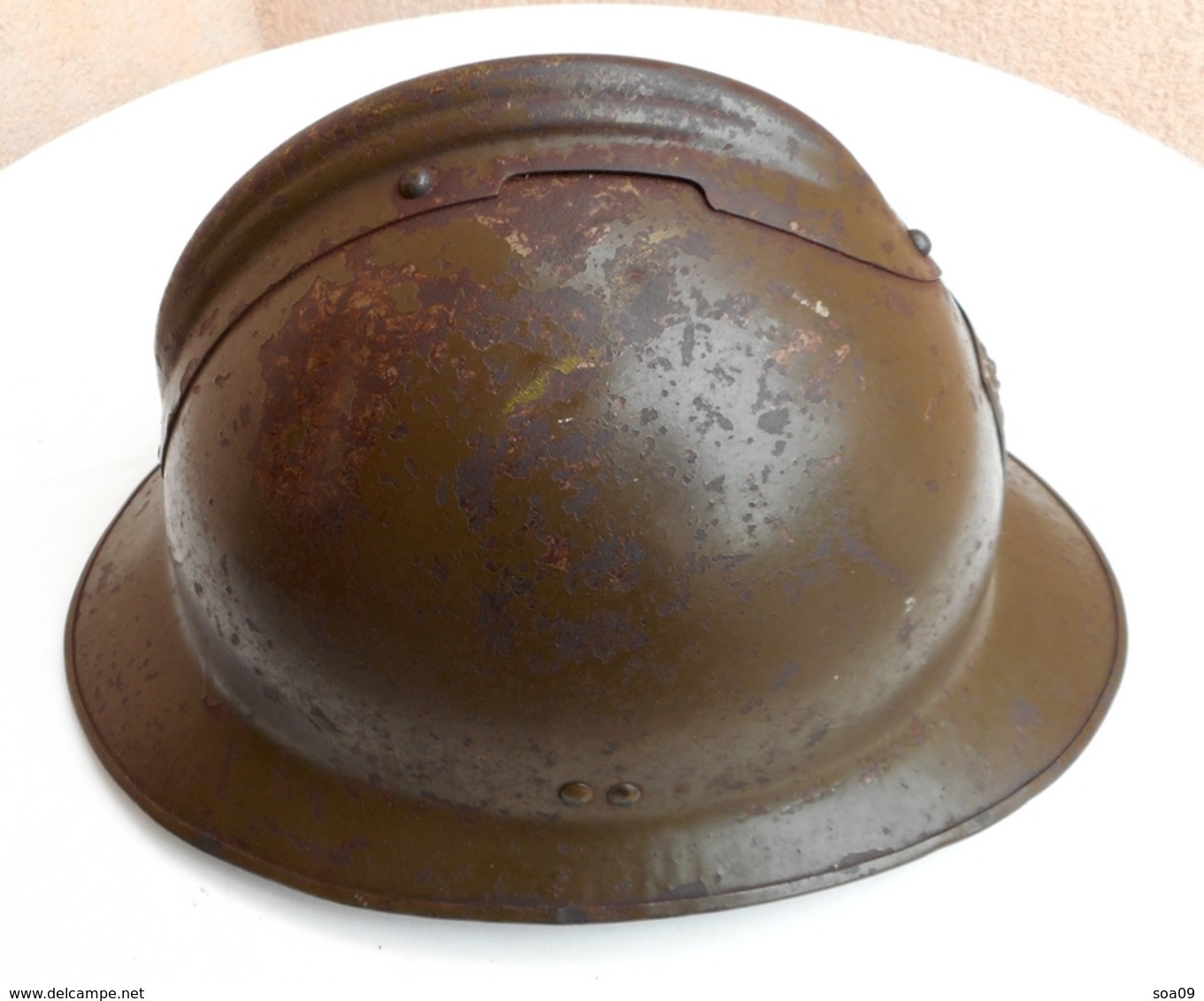 Casque Adrian modèle 26 DP Défense Passive WW2