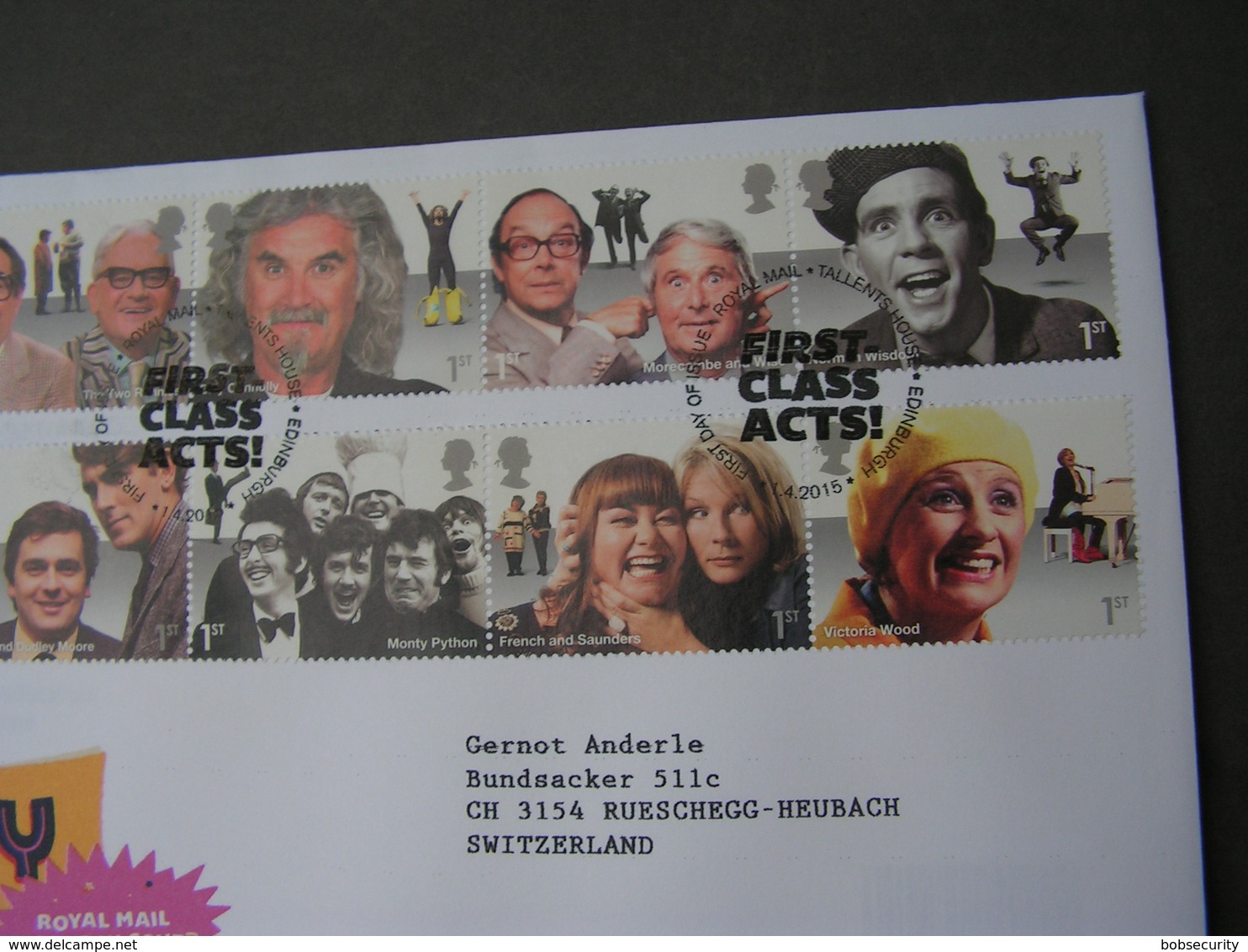 GB FDC 2015 Comedy - 2011-2020 Dezimalausgaben