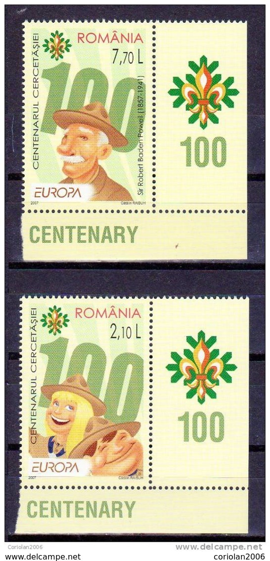 Romania 2007 / Europa / Set With Label Tip 1 - 2007