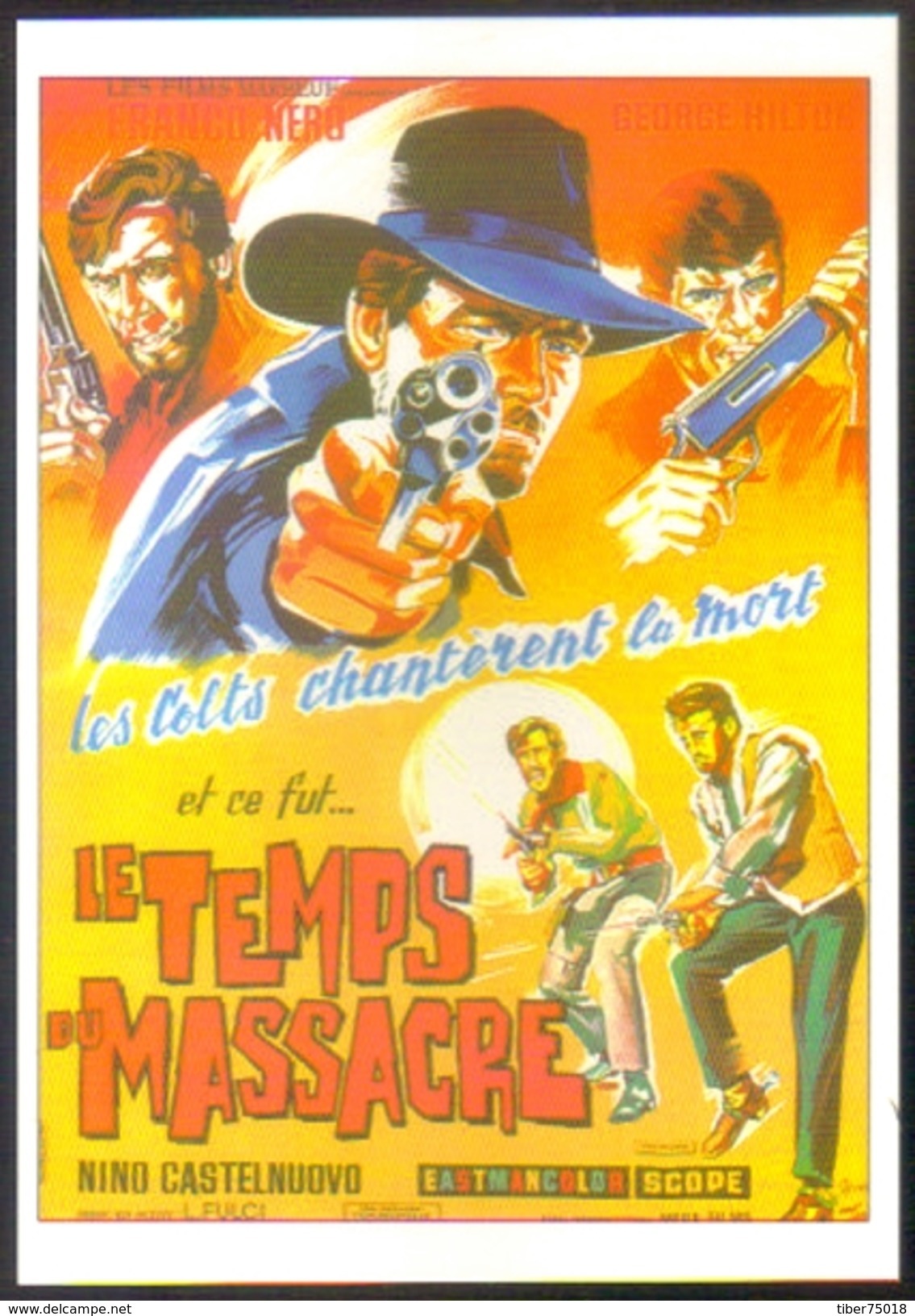 Carte Postale - Illustration : Belinsky (cinéma Affiche Film Western) Le Temps Du Massacre (Franco Nero) - Affiches Sur Carte